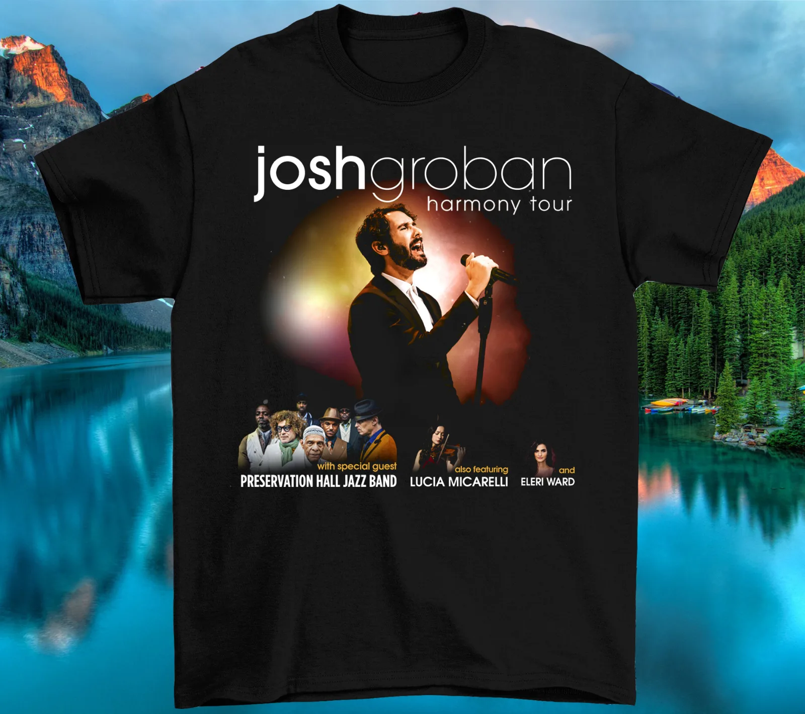 Josh Groban Harmony tour 2022 T-Shirt Size S-4XL Cotton men EE194