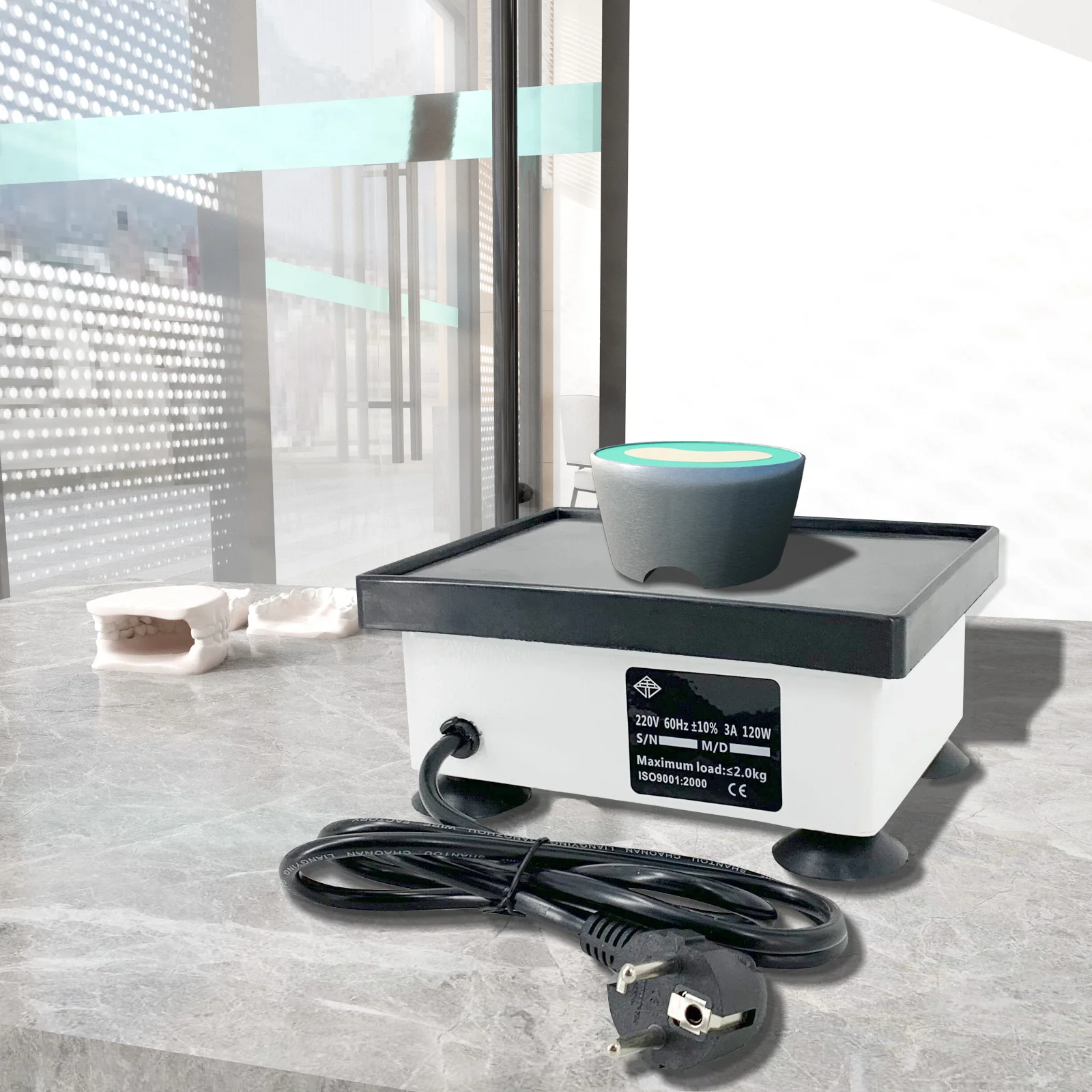 120W Dental Gips Oszillator Dental Labor Ausrüstung Gips Shake Maschine Dental Modell Vibration Maschine 220V – Detail 11