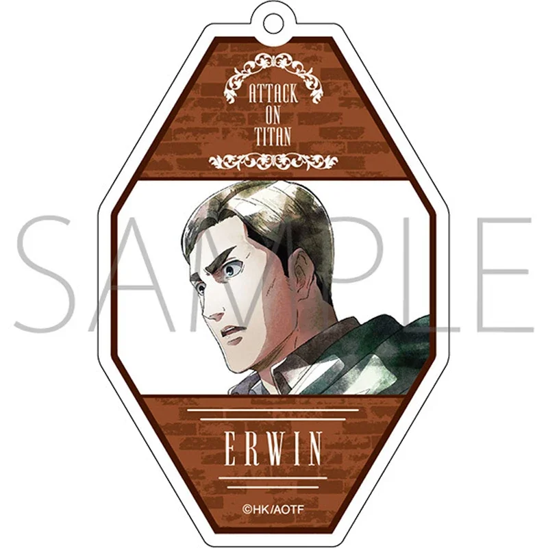 LLavero de Anime Erwin Armin Arlert, muñeco de Levi Mikasa Ackerman Eren Yeager, colgante de acrílico para regalo