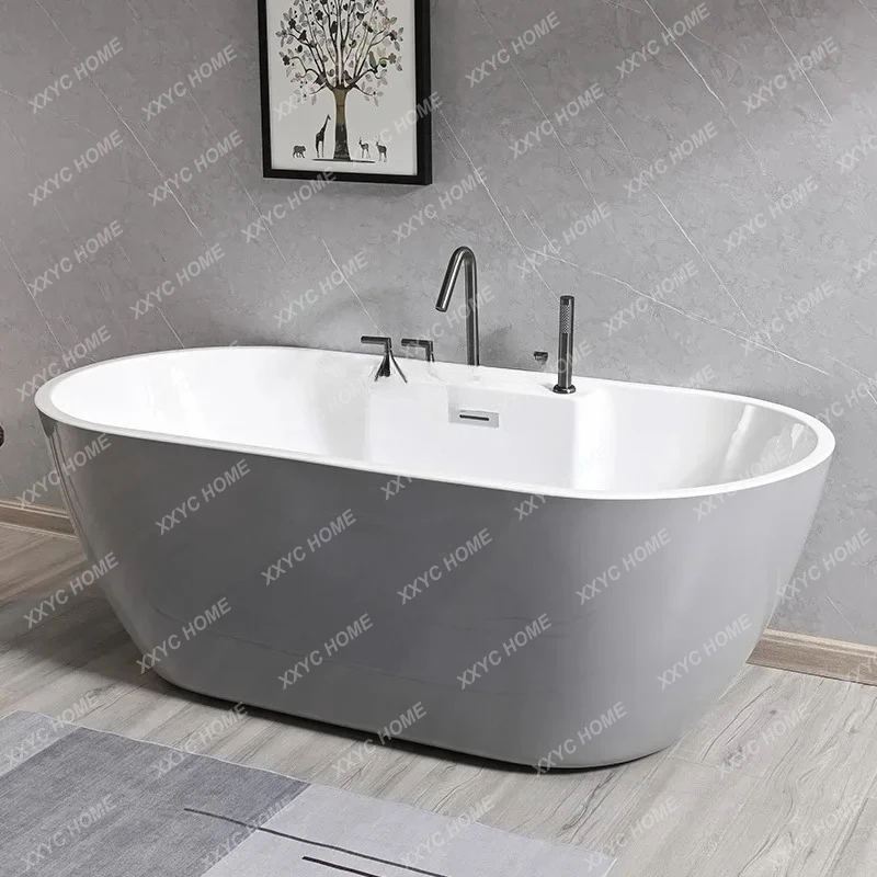 A Hotel acrylic integrated bathtub five-piece set household Japanese bathroom bathtub