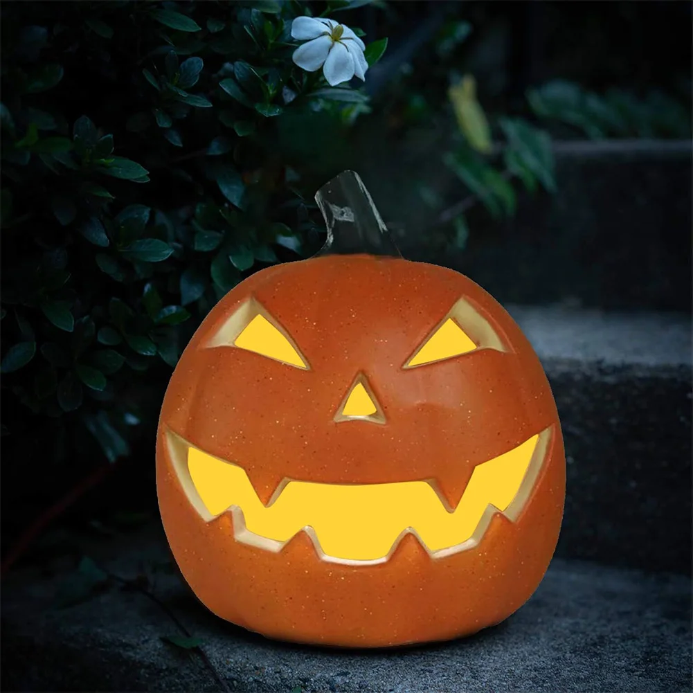 Halloween LED Pumpkin Lantern LED Light Lamp Lantern Home Props Bar Festival Decor Scene Layout Plastic Pumpkin Light Decoration