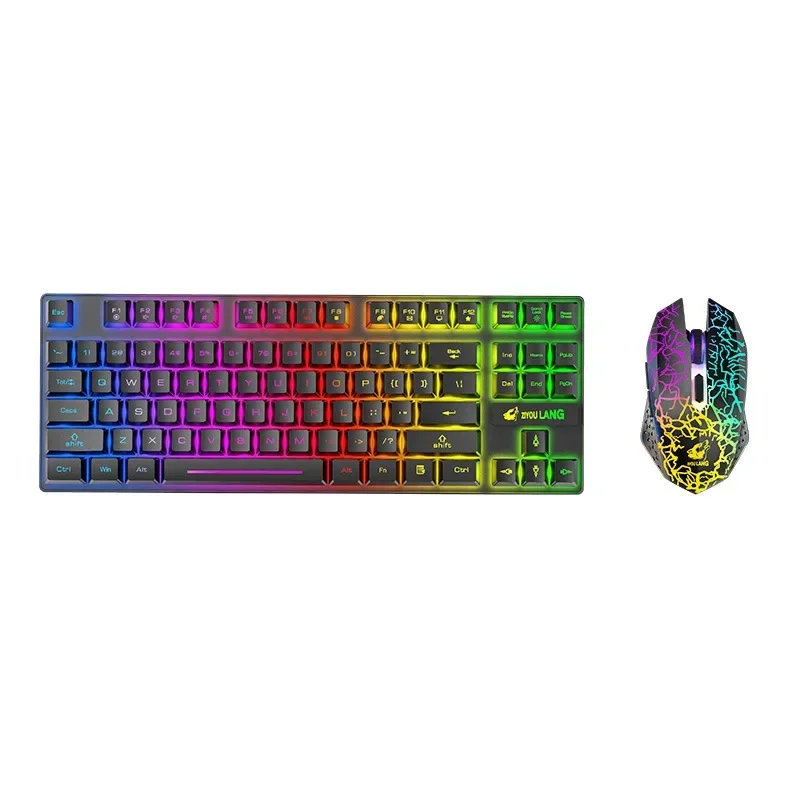 T87 wireless charging keyboard mouse set game luminous wireless keyboard and mouse set ebay amazon
