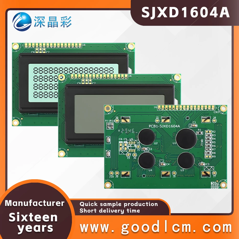 Russian language LCD 1604 character screen SJXD1604A FSTN White Positive 16*4 dot matrix LCD screen low-power LCM display module