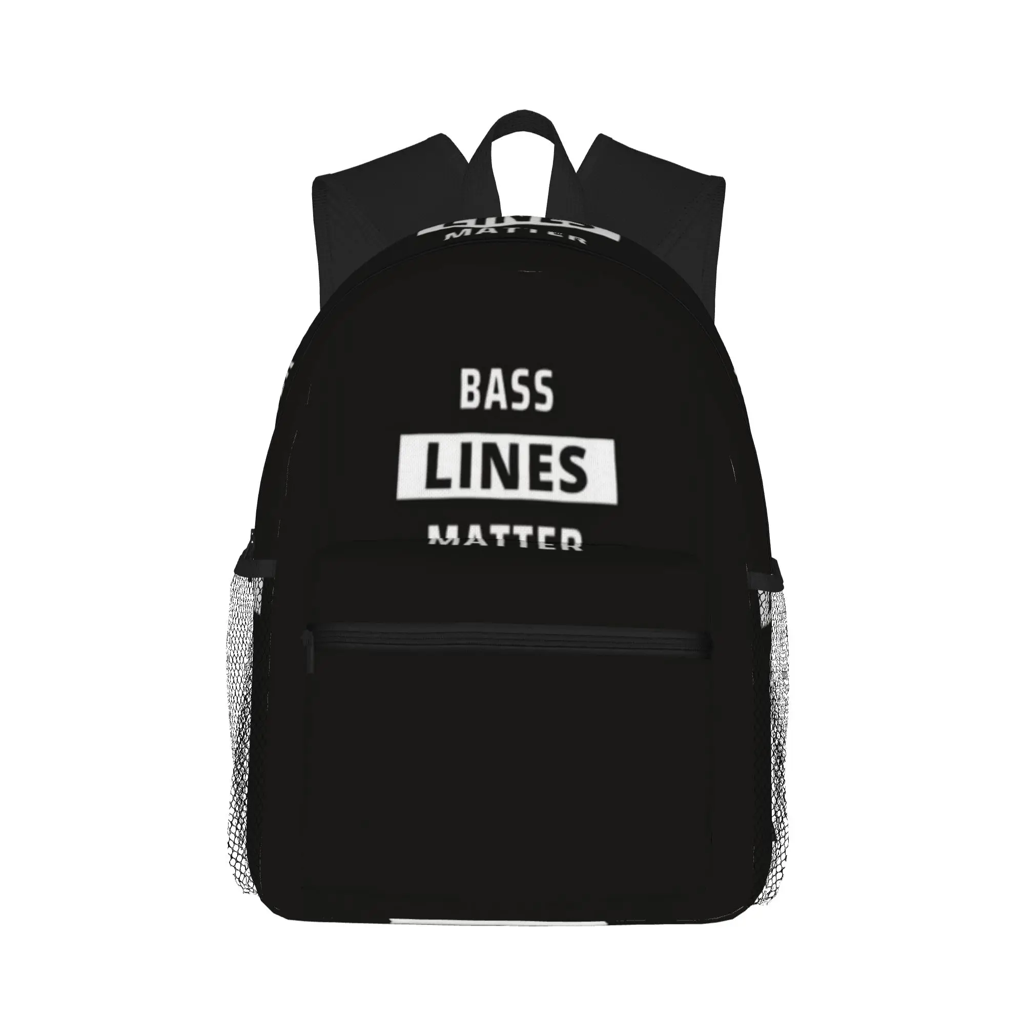 Bass Lines Matter - Black  Casual Backpack for Students and Adults Bag