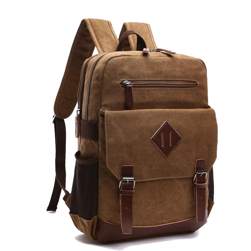 Men\'s Backpack Vintage Canvas Backpack Men\'s Travel Bags Large Capacity Backpack Laptop Backpack Bag High Qualit School Bag NEW