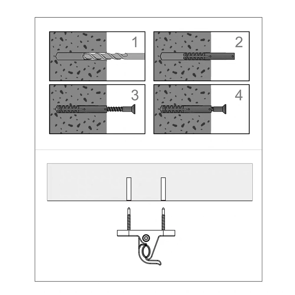 Braçadeira do suporte do cabo para o carro elétrico, carregador de EV, grampo fixo, suporte de montagem do parafuso, suporte para o tipo 1, J1772, tipo portátil 2, 2pcs