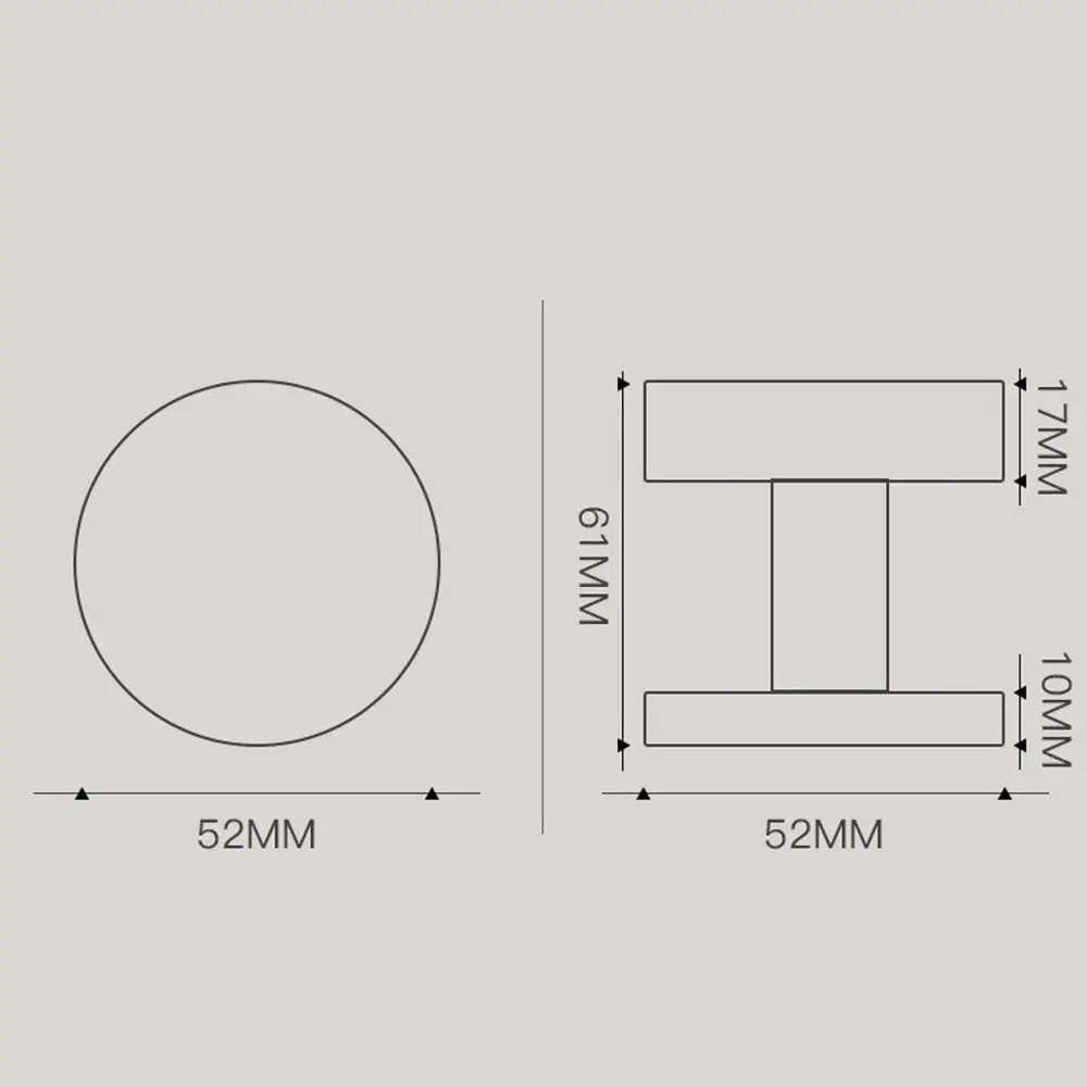 Fashion Minimalist Metal Invisible Door Lock with Key Modern Design Single Side Lock Latch Lock Office Bedroom Door