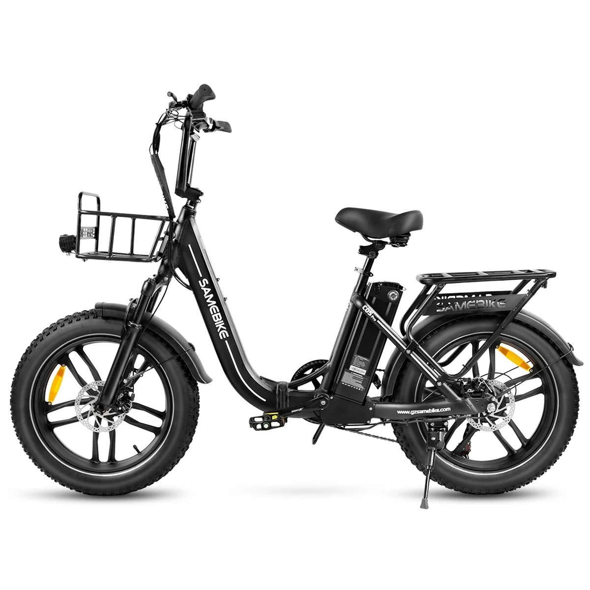 Samebike C05 Pro Opvouwbare Elektrische Fiets met 36V 13Ah Verwijderbare Batterij, 20 x 4.0" Vetbanden Mountain E-Bike voor Volwassenen - afbeelding 2