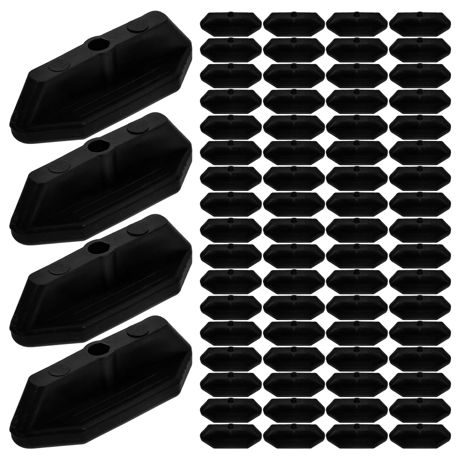 

100 Pcs Deck Fastening Clip Tool Foam Board Fasteners Pe Narrow Gap Abs Wood Plastic Decking Bracket Hidden Fixing Clips