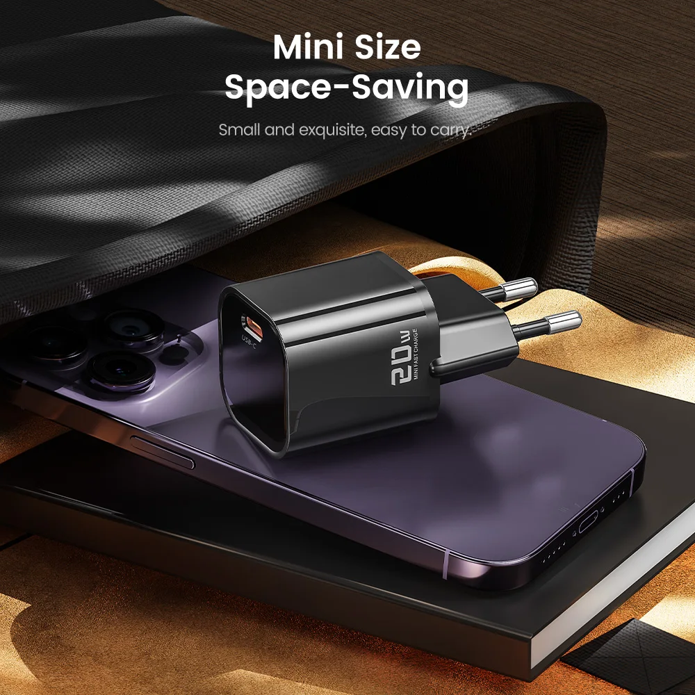 Toocki 20W Type C GaN chargeur PD QC 3.0 Charge rapide USB Type C chargeur de téléphone pour iPhone 15 14 13 12 11 Pro Max iPad Charge