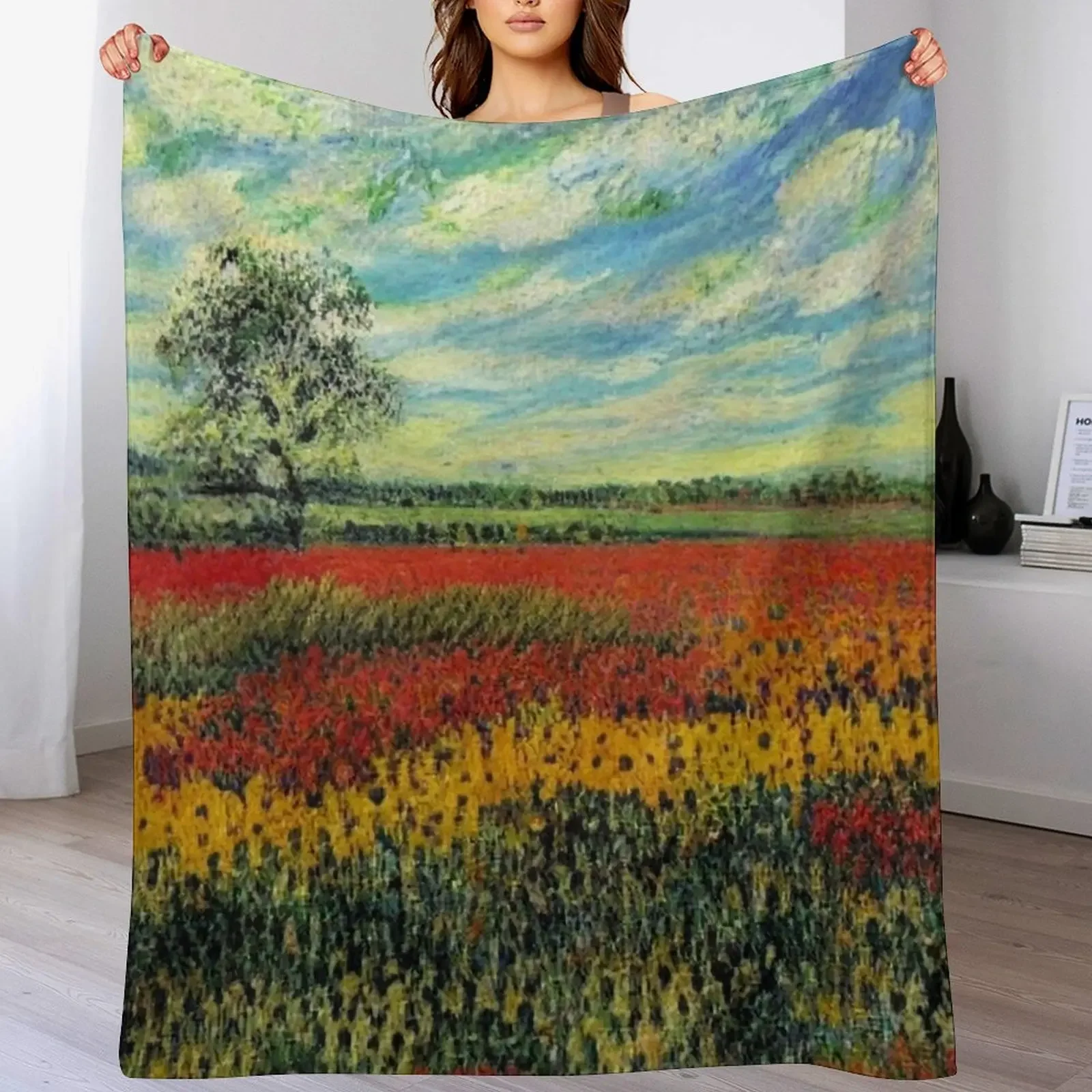 

New Wildflowers Throw Blanket Cozy Home Blanket Gift for Christmas Holiday
