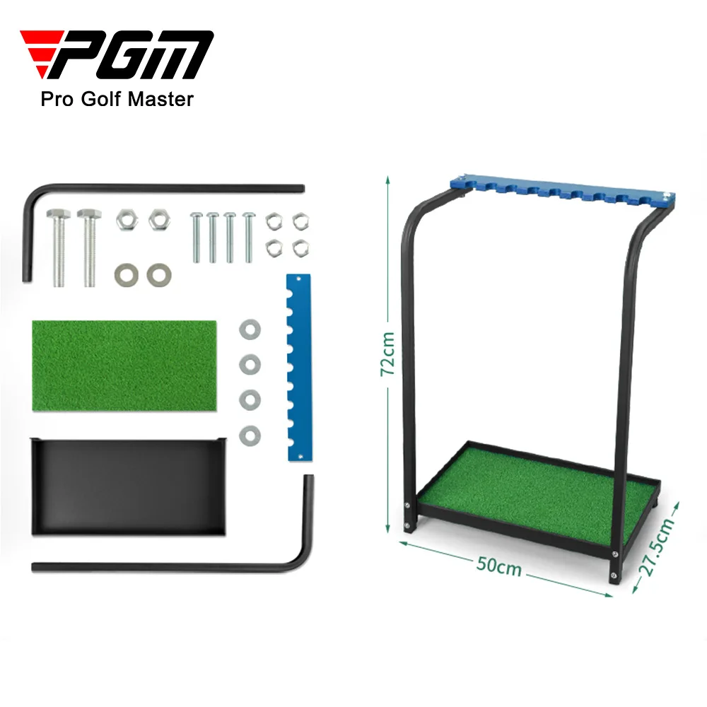 PGM Golf Pole Stand Organizer Equipment Storage 9 Holes Golf Club Rack Durable Golf Course Supplies ZJ005