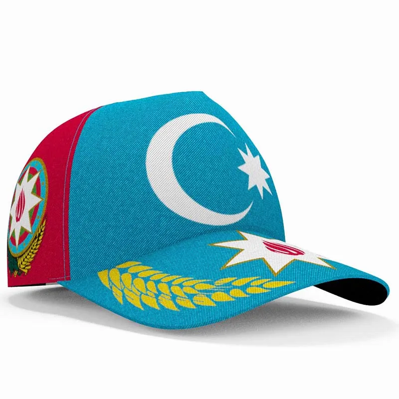 

Azerbaijan Youth Student Free Custom Made Name Number Print Photo Flag Tees Country Hat Azerbaijani Nation Casual Baseball Cap