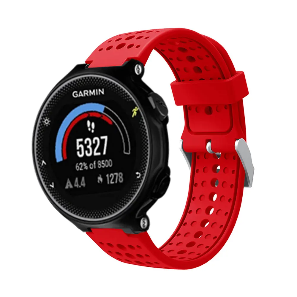 Garmin Forerunner 235Lite 스포츠 시계 밴드, 스마트 손목 밴드 실리콘 팔찌 Correa 230 620 630 735 735XT 235 용 시계 스트랩