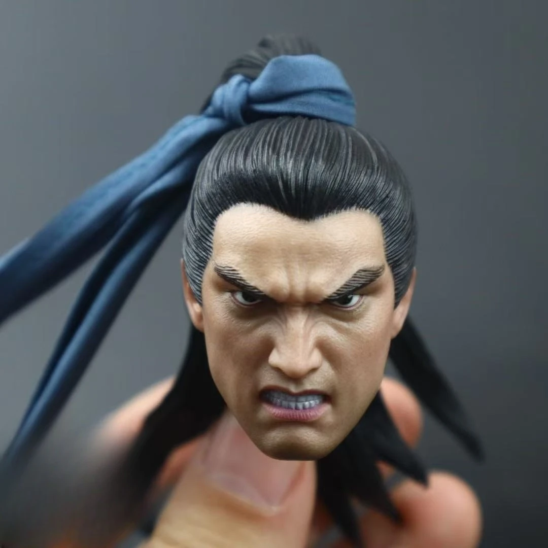 

1/6 Angry Zhao Yun Head Carving Sculpt Fit 12inches Figure Doll