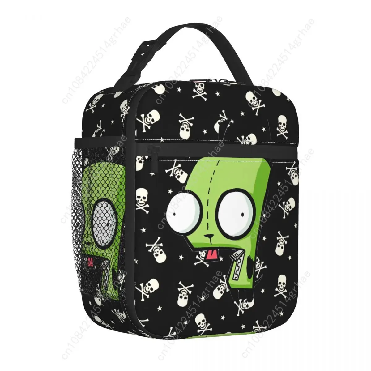 Invadered Anime Cartoon Z-Zim Thermal Insulated Lunch Bags for School Reusable Food Container Bags Cooler Thermal Lunch Boxes