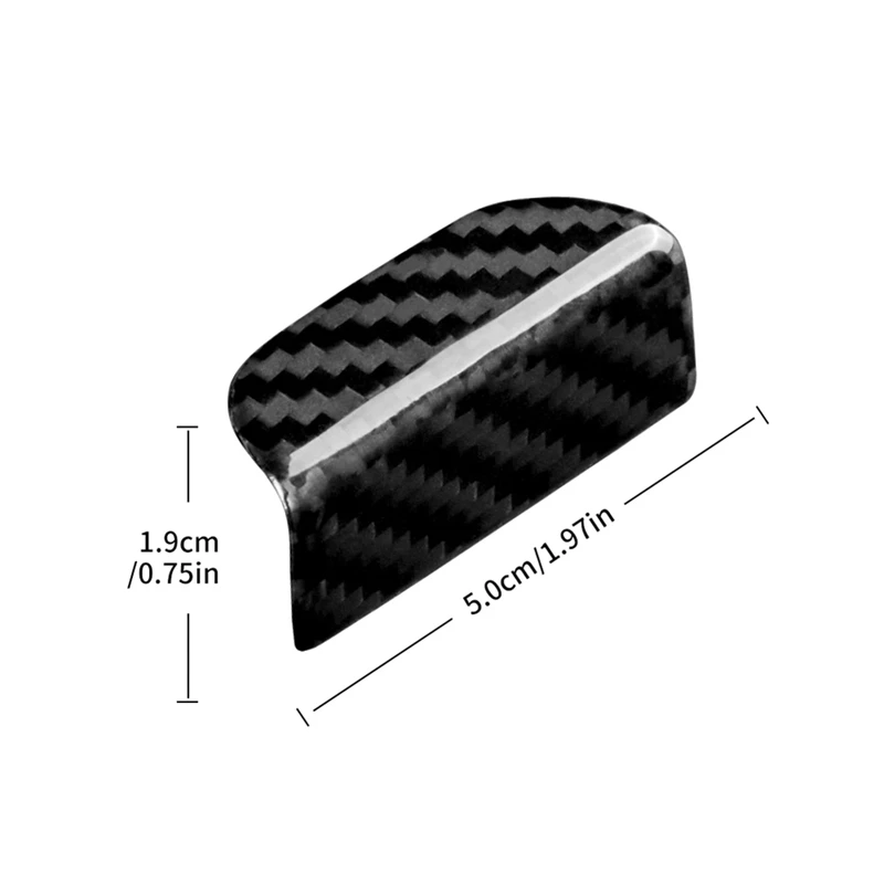 Real Hard Carbon Fiber For Subaru BRZ Toyota GR86 2022-2024 Central Storage Button Decor Interior Parts (Balck)