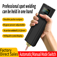 LCD Handheld Mini Spot Welding Machine Portable Adjustable 80 Gears 5000mAh Spot Welding Nickel Strip 0.1-0.2mm Spot Welder