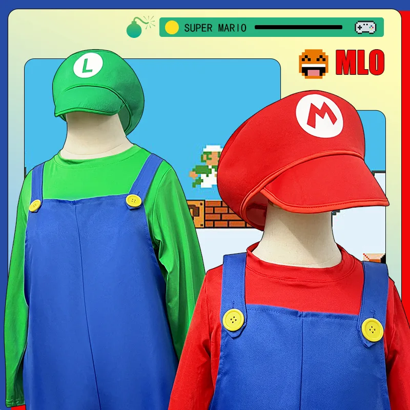 

Super Mario Princess Costume Couple Uniform Halloween Special Use Clothing Game Theme Performance Apparel From China