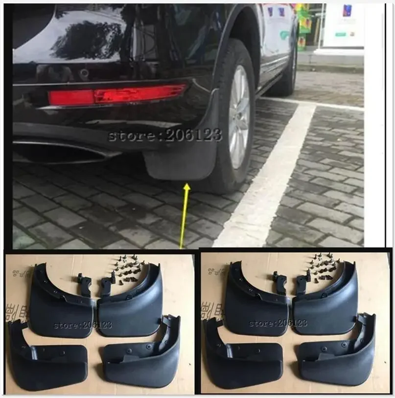 2011 2012 20132014 2015 2016 2017  for VW TOUAREG Splash Guard (Mud Flaps) 4 pcs