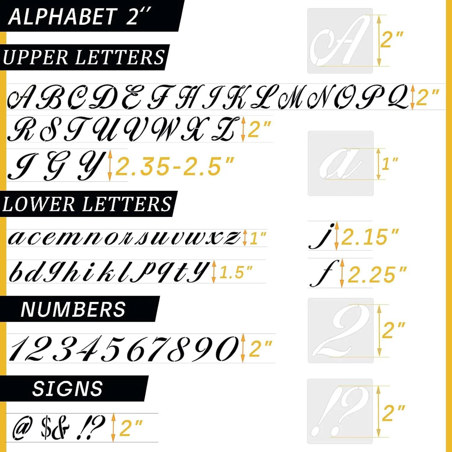 65 Pieces of Art Alphabet Symbol Rubbing Template 5 * 5cm Mini DIY Hand Rubbing Painting Mold Graffiti Assistant Tool