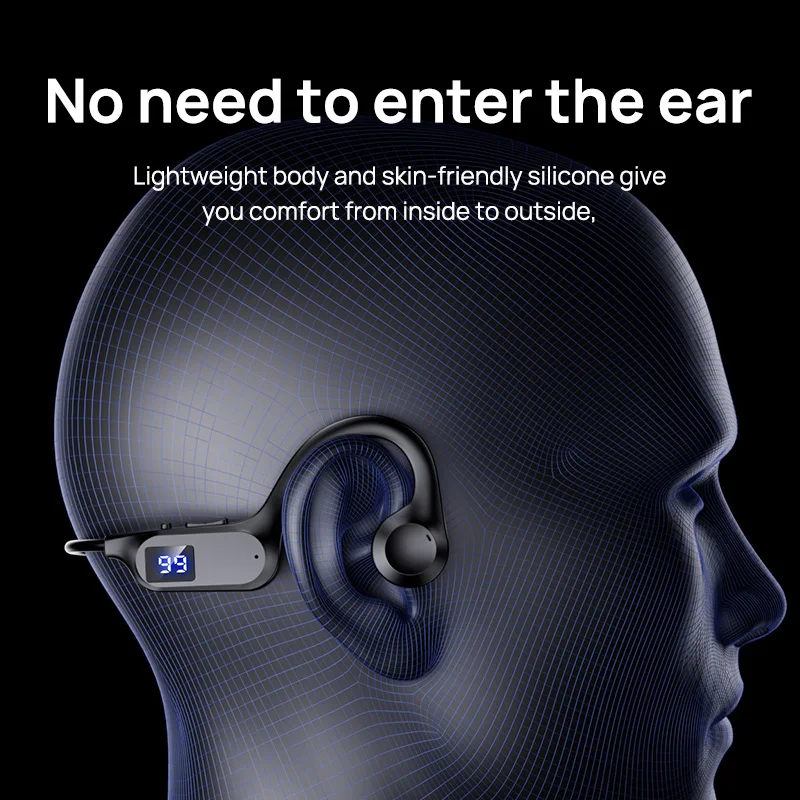 سماعات بلوتوث X7 توصيل عظمي توصيل هوائي سماعات بلوتوث لاسلكية إدخال بطاقة رقمية رياضية موسيقى بلوتوث #5