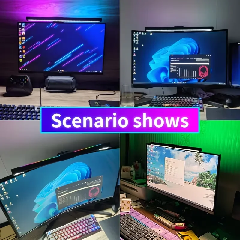 Gaming Accessories Wall Mount - RGB LED 모니터 라이트 바 USB
