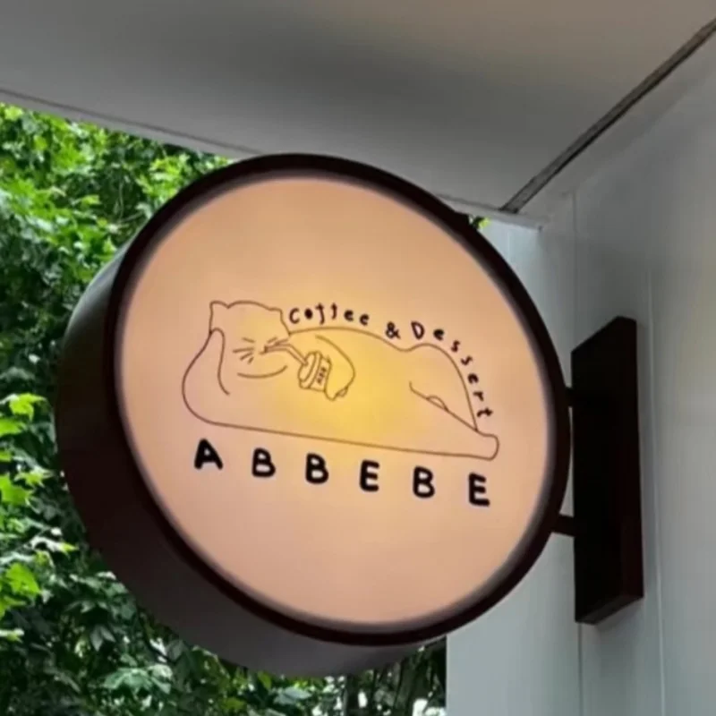 custom.Custom 3D Acrylic LED Light Box with Shop Circular LED Advertising Sign Effective Business Promotion