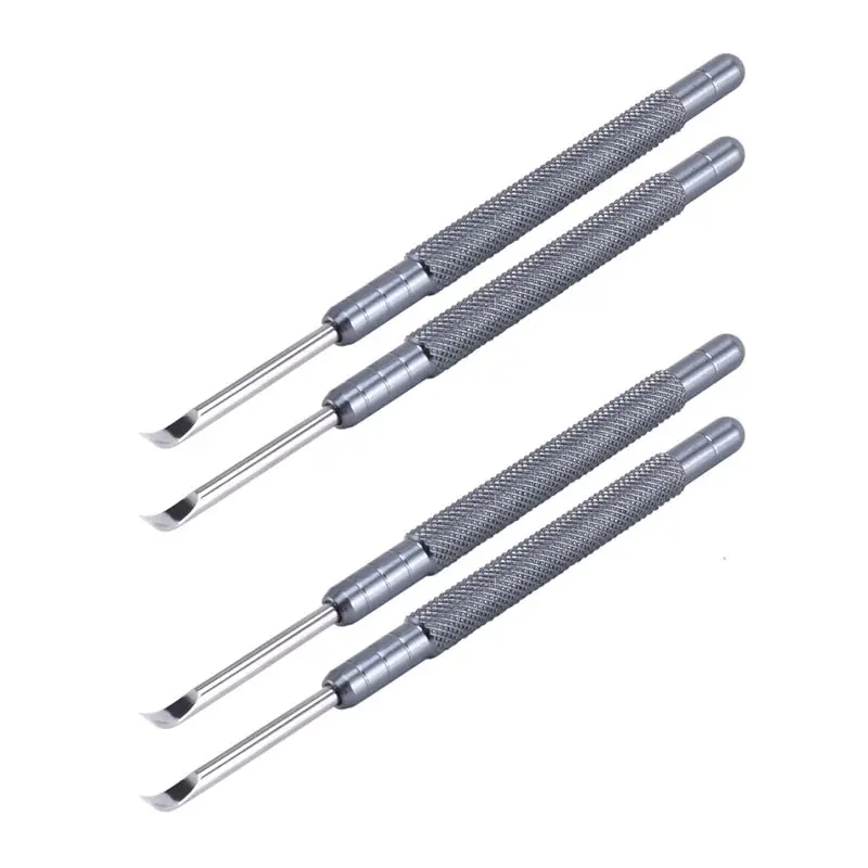 ABKS-4 Pack Metal Watchmaker Repair Tool Watch Hand Remover Tools Levers With Flat Blade