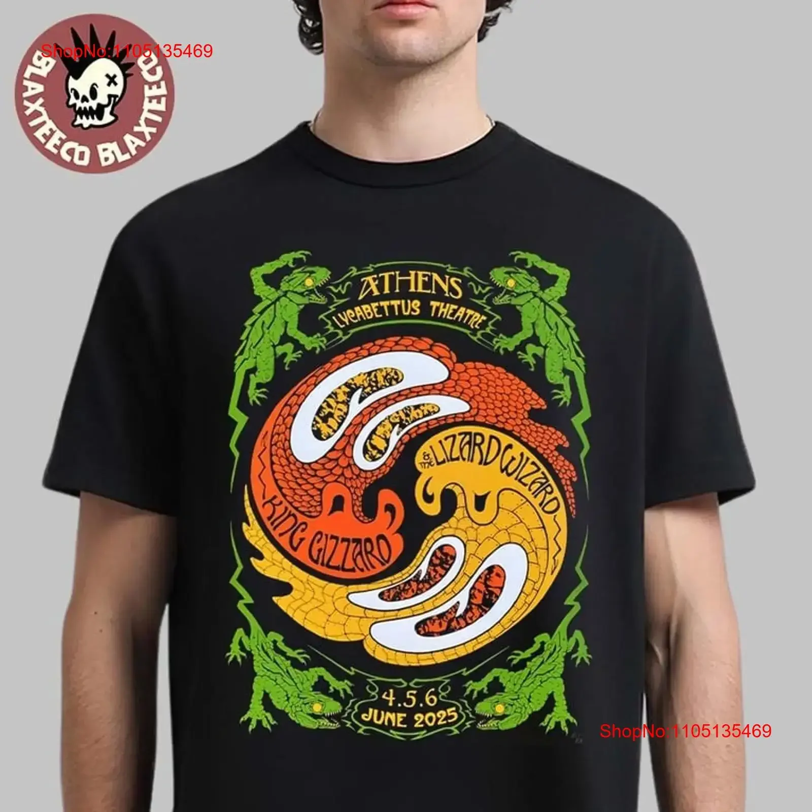 King Gizzard Athens Greece June 4 6 2025 Lycabettus Tour T Shirt vintage Washed designer clothes Slightly homme Soft Casual