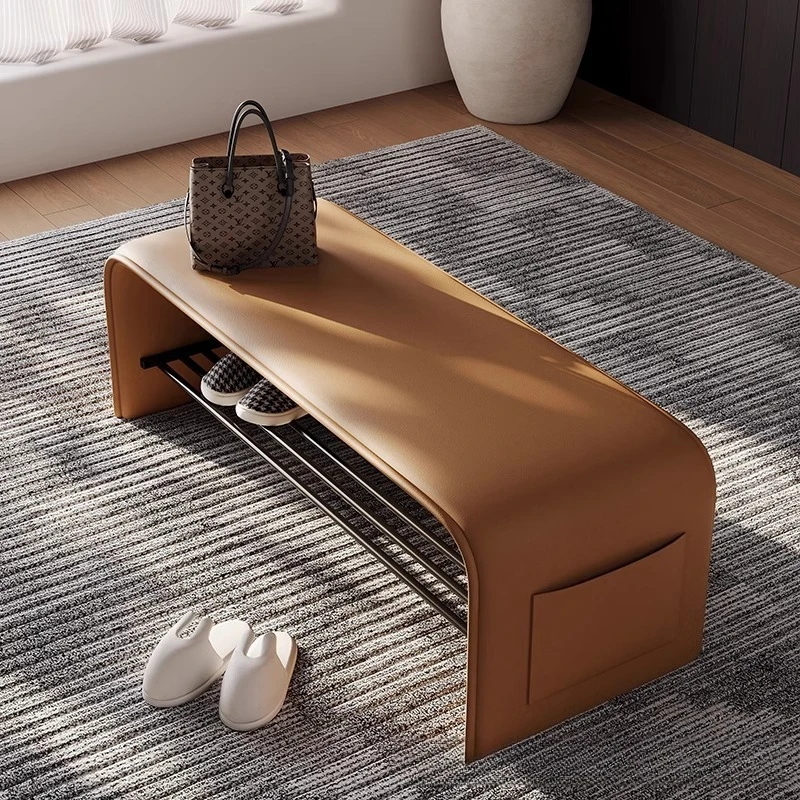 

Home change shoe stool Home door shoe cabinet Seat stool integrated high sense Entering the door shoe stool Bedroom bench