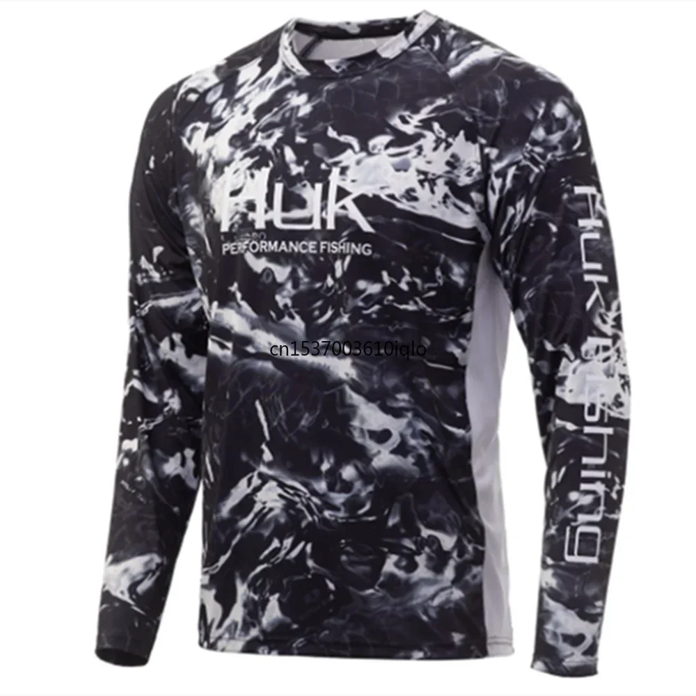 Vissen Shirt Mannen Outdoor Vissen Kleding Zomer Lange Mouw Vissen Pak Zonwering Ademend Visser Jersey Kleding
