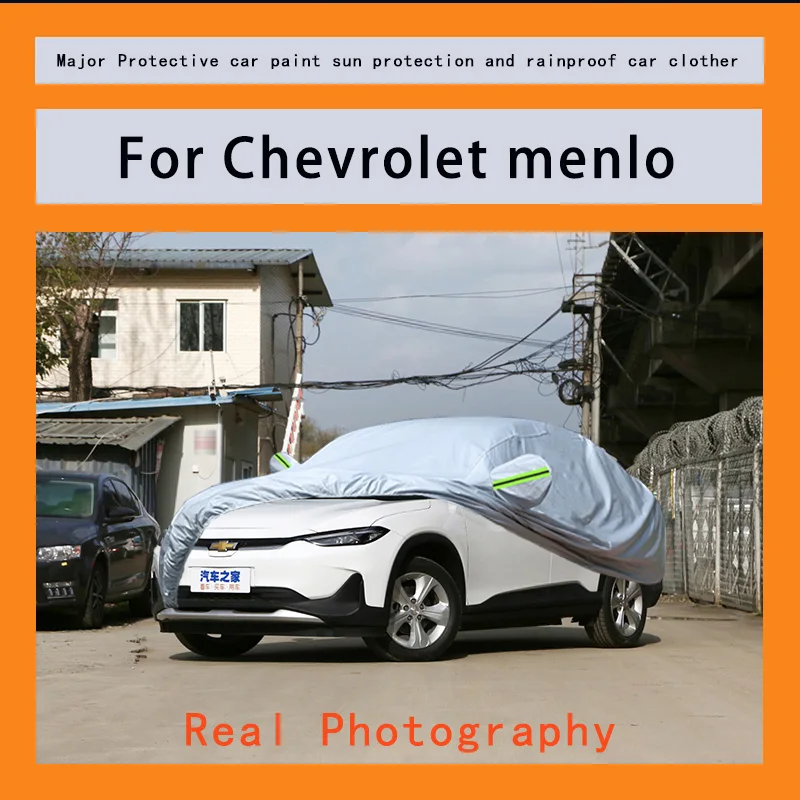 

﻿﻿For Chevrolet menlo Car Covers Outdoor Waterproof Dustproof Sun Rain Snow Protection Thick Oxford Cloth Full Outer Cover