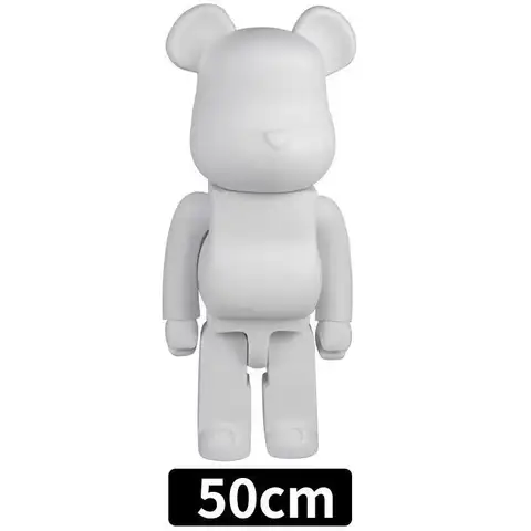 50 cm plastbjörnstaty DIY-målning tecknad spartank vardagsrum heminredning café köpcentrum stor björngolvskulptur 700 % 6 best sales björnsten 50cm - №2