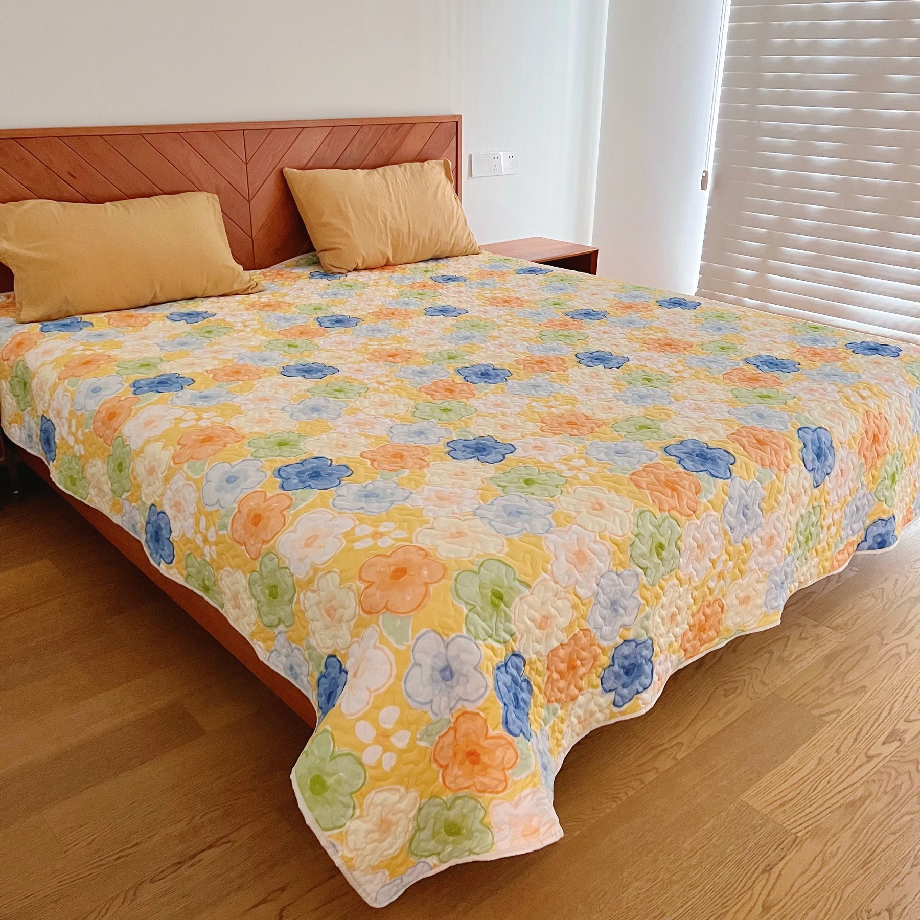 Air-Conditioning Quilt Quilts, Double Side Cover, Polyester Printed, Adult, Washable Bed, Home Use, FM437, 150X 200cm, New, Summ