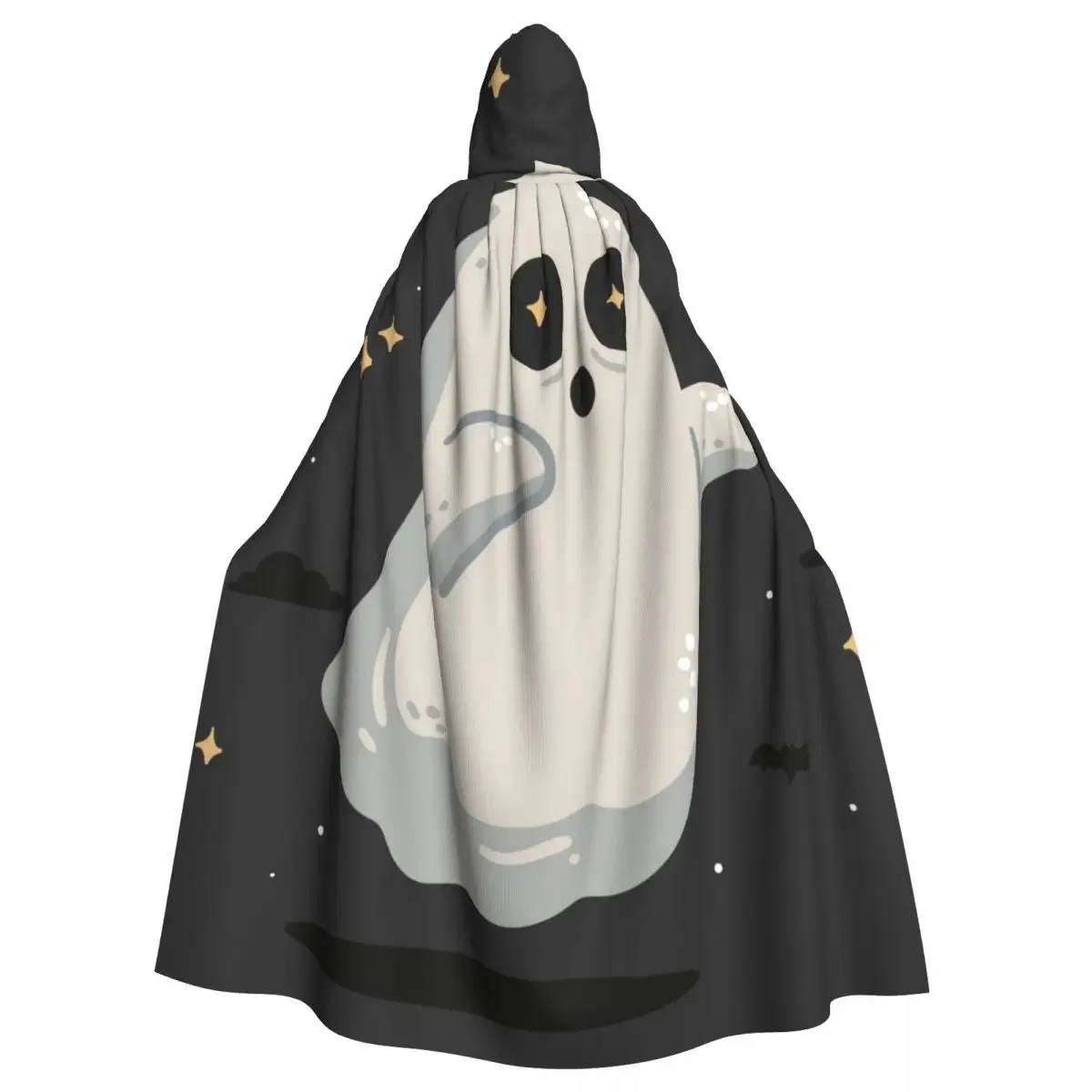 

Long Cape Cloak Halloween Ghost With Stars Hooded Cloak Coat Autumn Hoodies