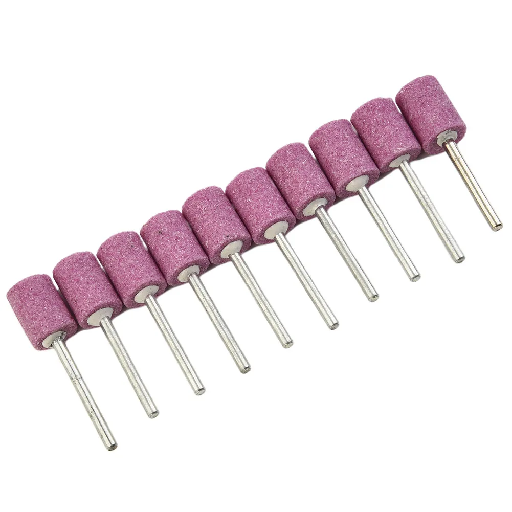 

Rotary Abrasive Mounted Stones Wood Polishing Metal Tool 10pcs 12mm Chrome Corundum Cylinder Grinding Head Newest Sale Useful