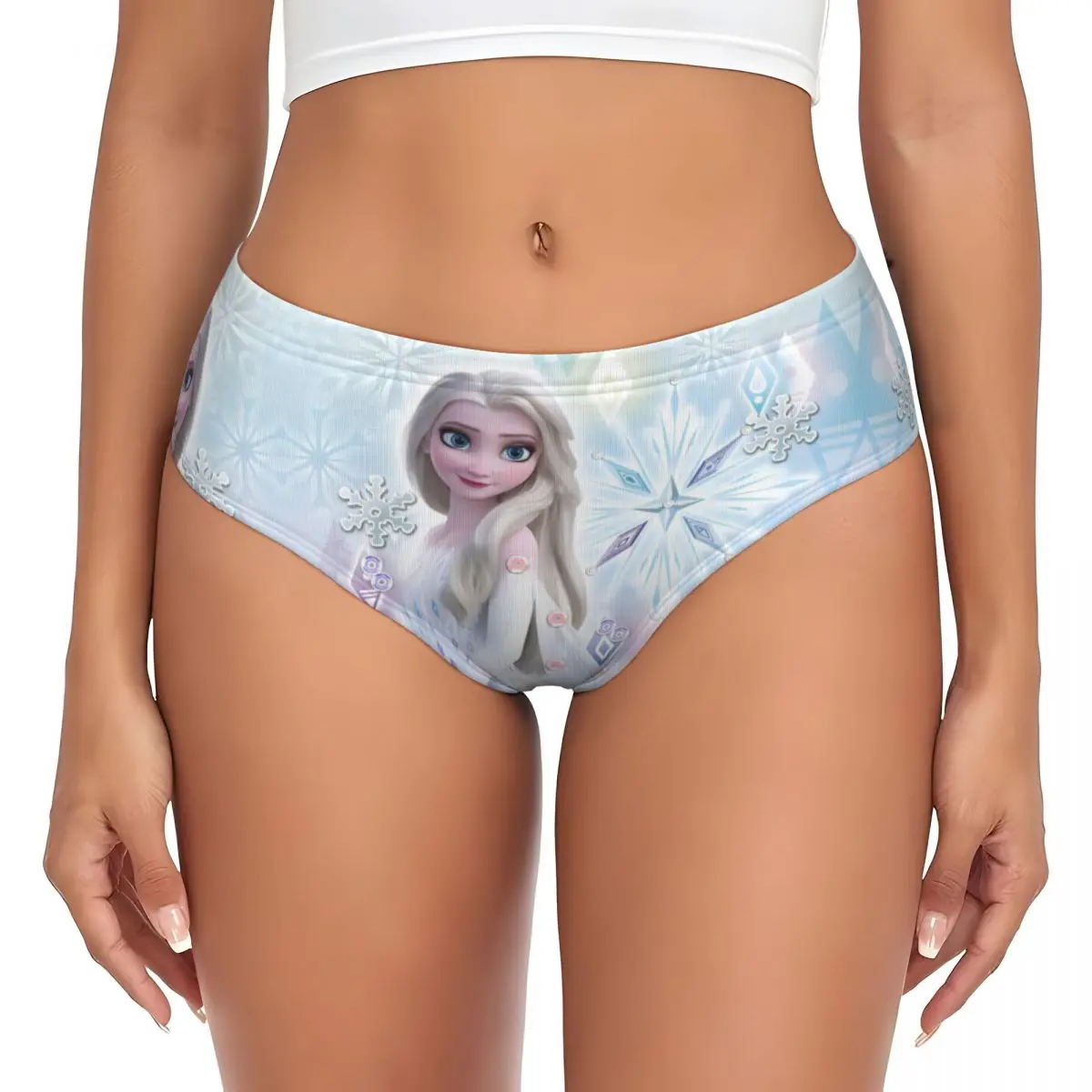مخصص المرأة المجمدة الأميرة لطيف إلسا سراويل داخلية الإناث تمتد أنيمي ملخصات السروال