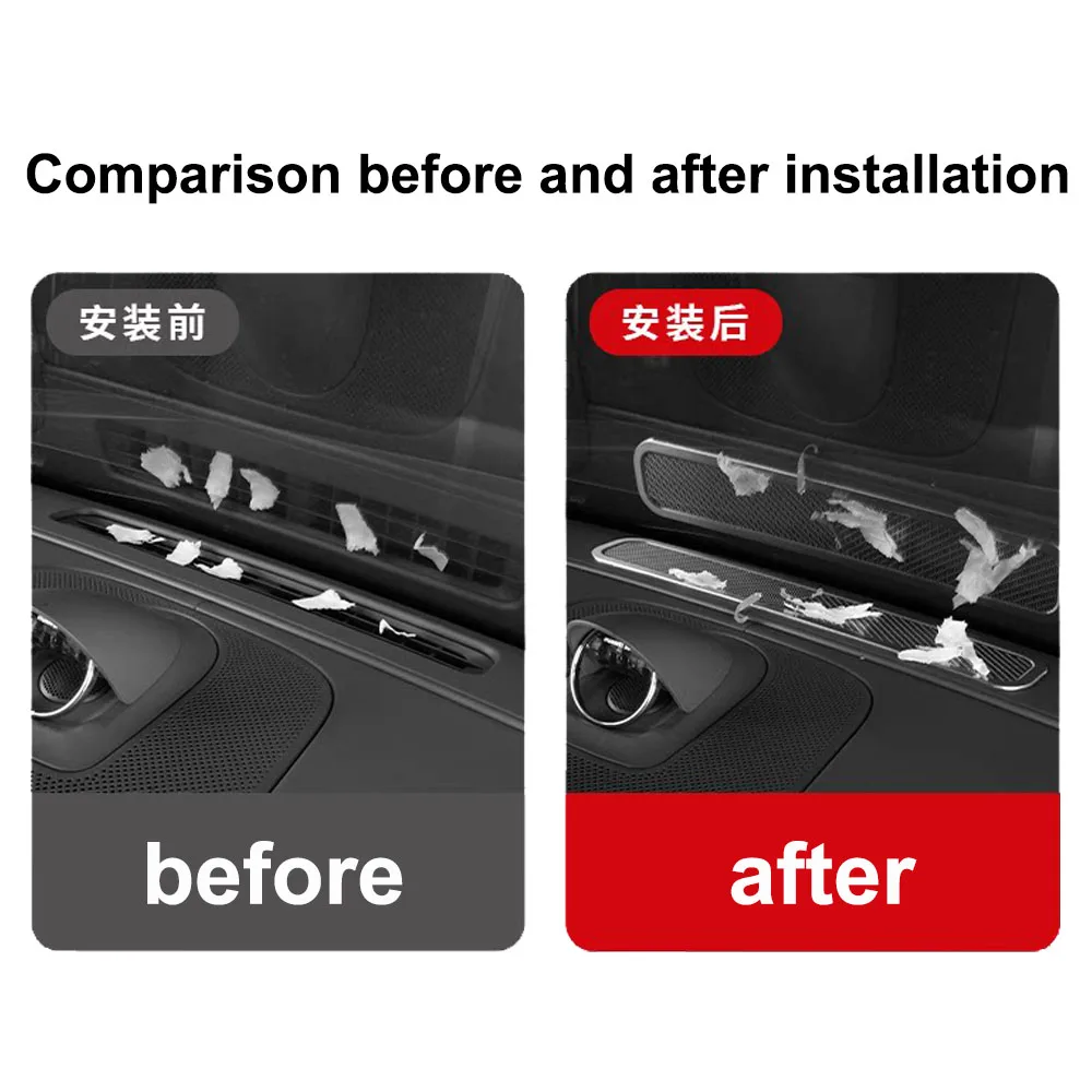 Middle Air Outlet Mask On The Dashboard Interior Modification Supplies For New AITO M7 2026 Stainless Steel Protective Cover