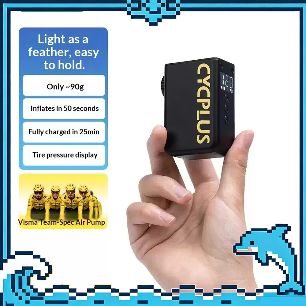 CYCPLUS AS2 Ultra Mini Electric Bike Pump Portable High Pressure Bicycle Tire Inflator