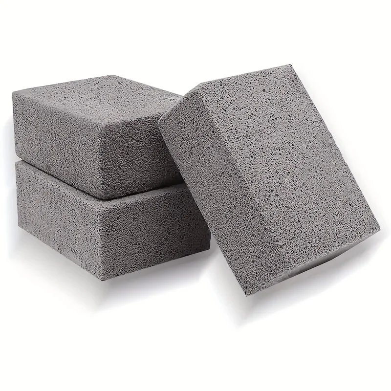 1pc BBQ Grill Cleaning Brick Block BBQ Racks Stains Grease Cleaner Effectively RemoveTool Grey Kitchen Gadgets Barbecue Cleaning
