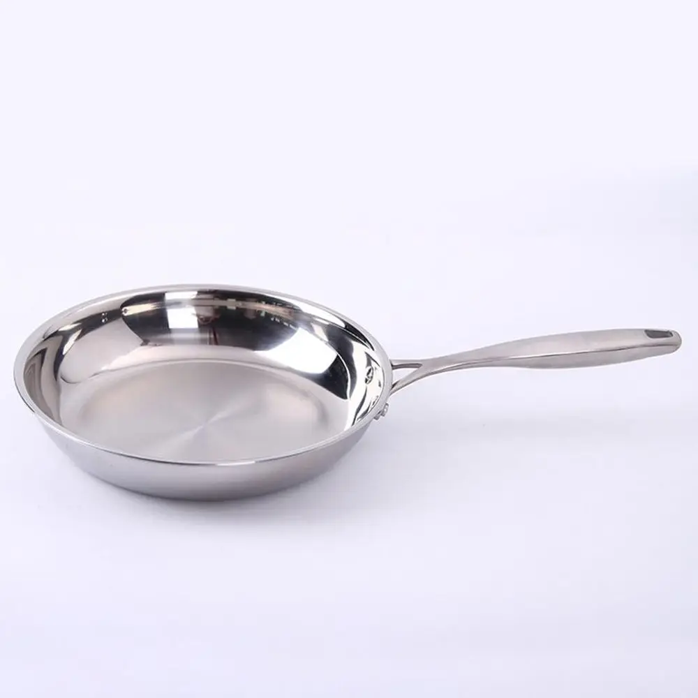 Non-stick Stainless Steel Frying Pan, No Lampblack, Coating-Free for Household Use