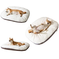 Warm Pet Nest Kennel for Medium Large Dog ,Cat Bed Thicken Soft Cushion Removable Washable Dog Sleeping Mat