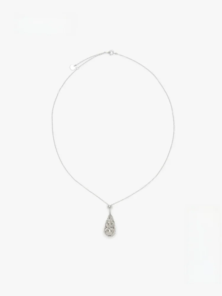 

Серебряное ожерелье с подвеской в виде тыквы, женское, новая весенняя коллекция, в китайском стиле, сетчатое, модный аксессуар