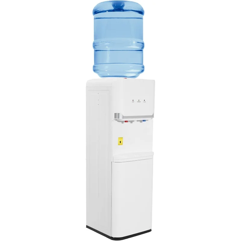 

Top Loading Water Cooler Dispenser,Floor Standing 5 Gallons Water Coolers,Hot and Cold Water Dispenser for Home,Office,White