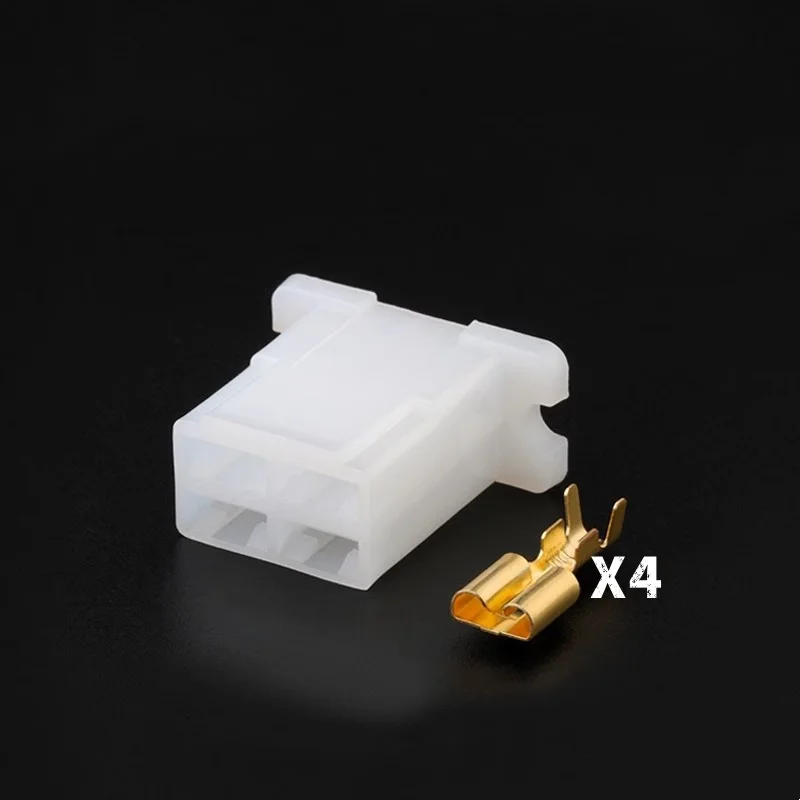 

1SET DJ7044A-6.3-21 auto Waterproof connector 4 pin automotive Plug famale male socket Includes terminal seal