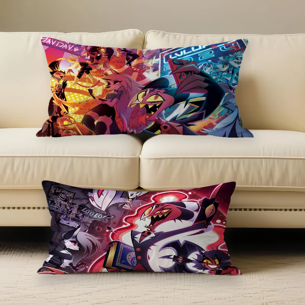 

Cartoon H-Helluva B-Boss Pillow Case Suitable For All Seasons Home Decoration Cushion Cover Suitable For Livingroom Bedroom Sofa