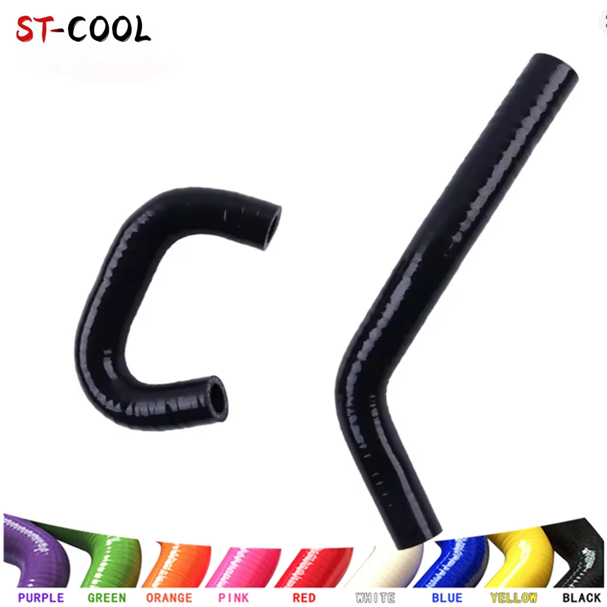 For K Swap / Acura RSX & Type S New Silicone Oil Cooler Hose Tube Pipe With Clamps 1Pc 11 Colors