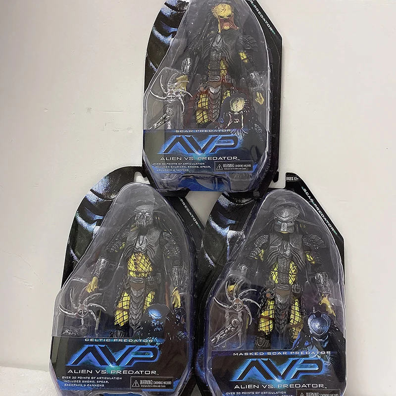 

Alien VS. Predator Elder Masked Scar Celtic Predator Figure Alien Action Figure Model Toys Real Shots China Version Replica Toys