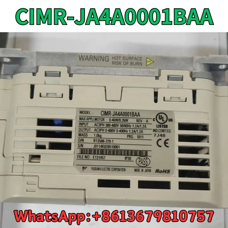 Used Frequency converter CIMR-JA4A0001BAA test OK Fast Shipping